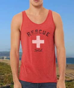 Men Nayked Apparel Shirts>Men'S Ridiculously Soft Lightweight Graphic Tank Top | Cali Rescue