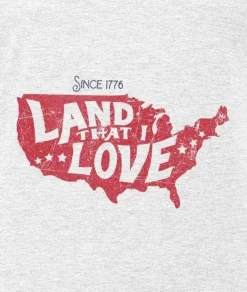 Men Nayked Apparel T-Shirts>Men'S Ridiculously Soft Lightweight Long Sleeve Graphic Tee | Land That I Love