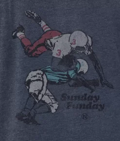 Men Nayked Apparel T-Shirts>Men'S Ridiculously Soft Lightweight Long Sleeve Graphic Tee | Sunday Funday