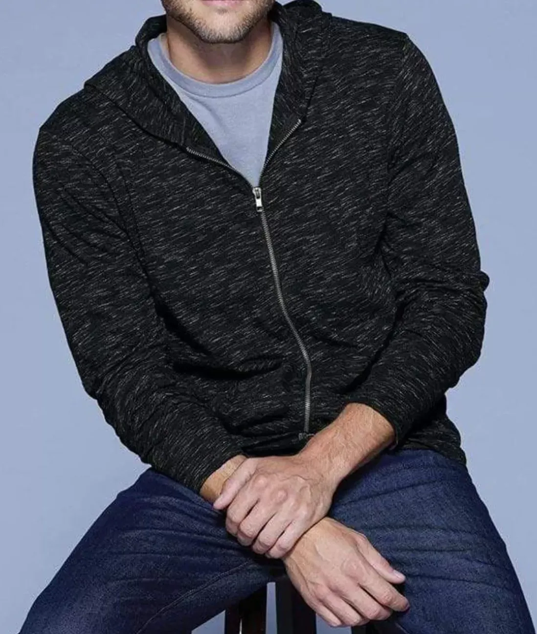 Men Nayked Apparel Hoodies & Sweatshirts>Men'S Ridiculously Soft Lightweight Full-Zip Hoodie
