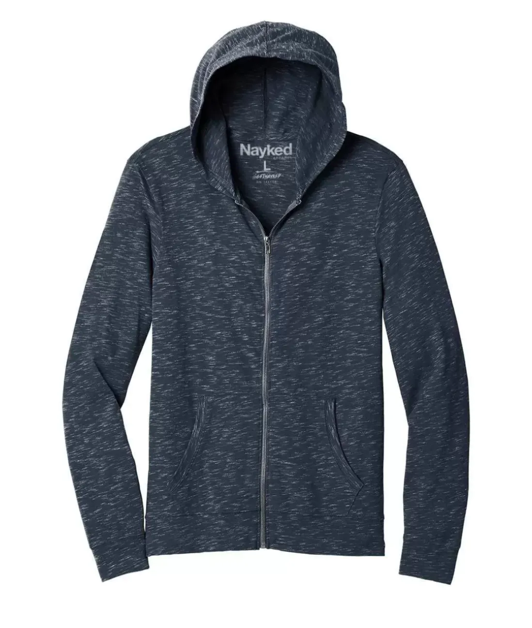 Men Nayked Apparel Hoodies & Sweatshirts>Men'S Ridiculously Soft Lightweight Full-Zip Hoodie