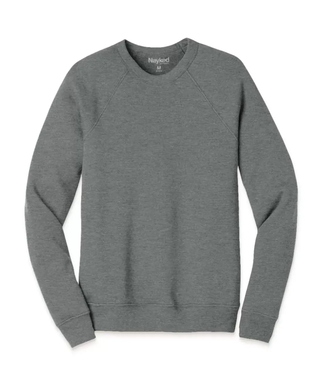 Men Nayked Apparel Shirts>Men'S Ridiculously Soft Lightweight Heathered Fleece Pullover Sweatshirt