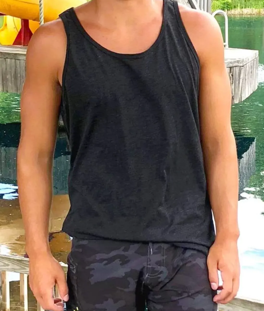 Men Nayked Apparel Swim>Men'S Ridiculously Soft Lightweight Tank Top