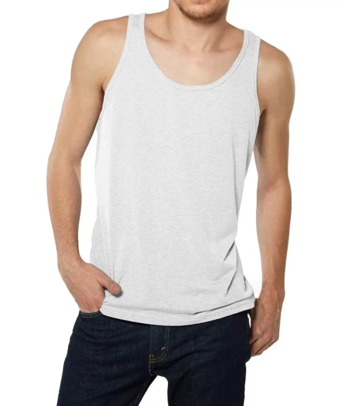 Men Nayked Apparel Swim>Men'S Ridiculously Soft Lightweight Tank Top