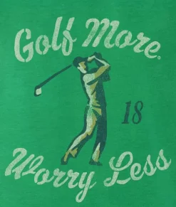 Men Nayked Apparel T-Shirts>Men'S Ridiculously Soft Midweight Graphic T-Shirt | Golf More, Worry Less