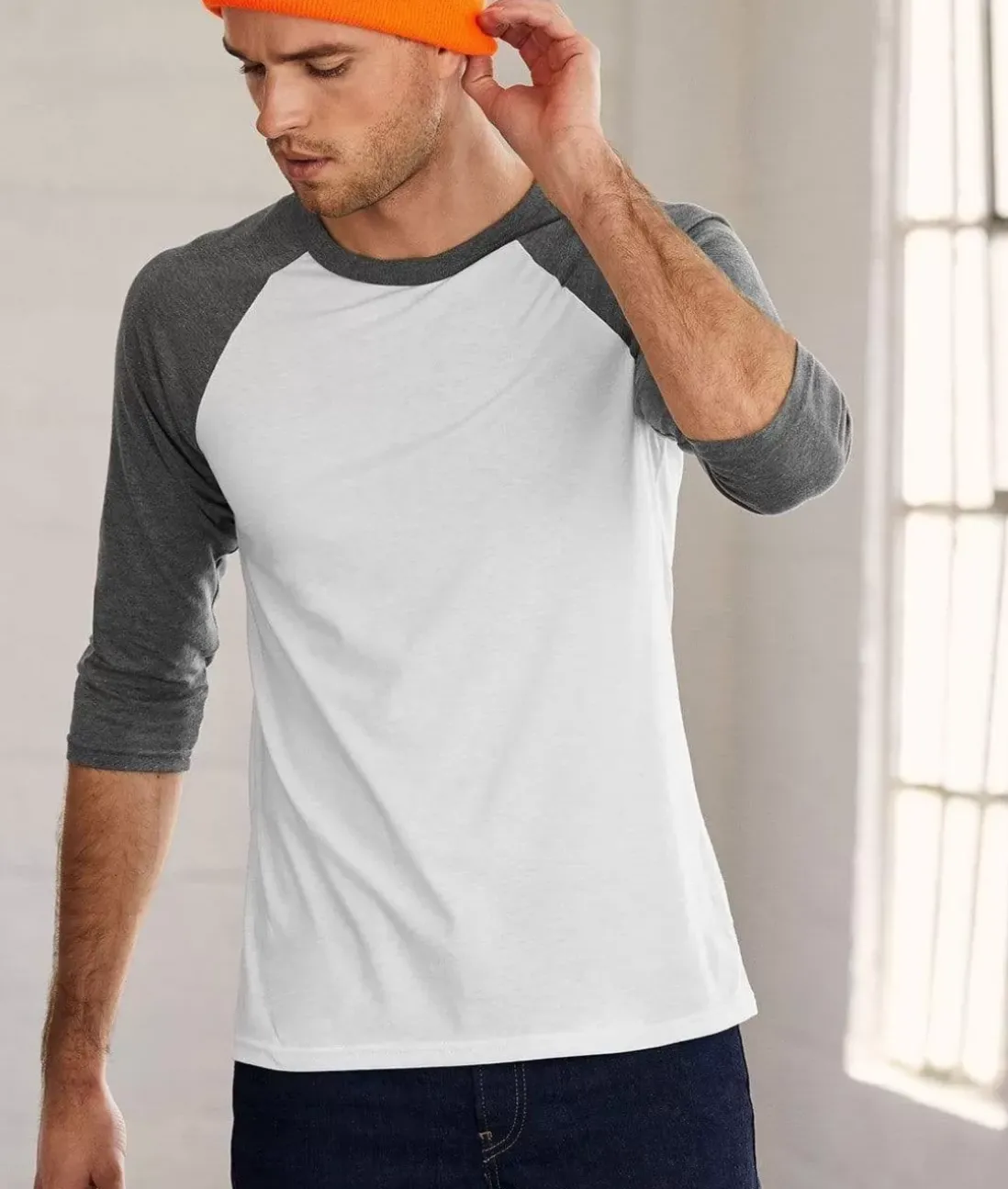 Men Nayked Apparel T-Shirts>Men'S Ridiculously Soft Midweight Baseball Shirt