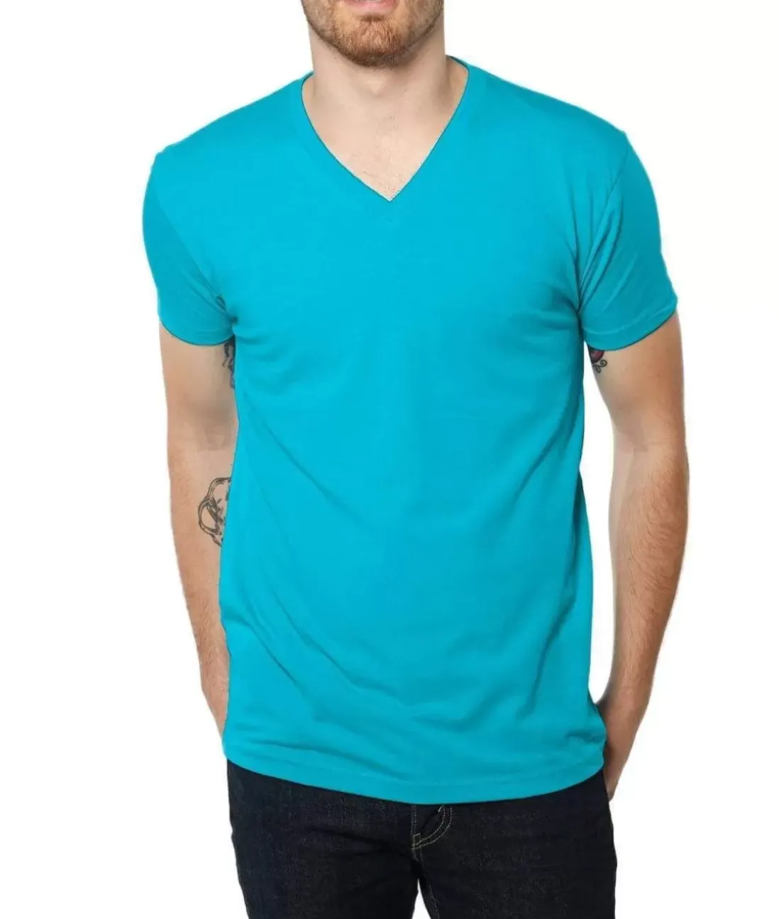 Men Nayked Apparel Shirts>Men'S Ridiculously Soft Midweight V-Neck