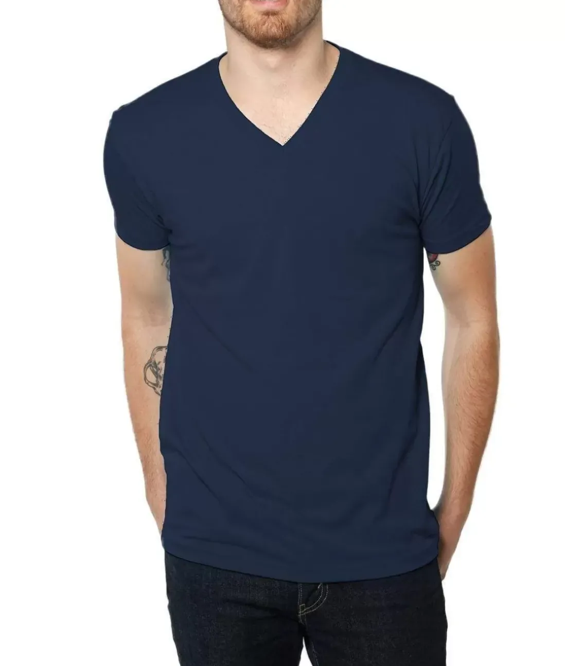Men Nayked Apparel Shirts>Men'S Ridiculously Soft Midweight V-Neck