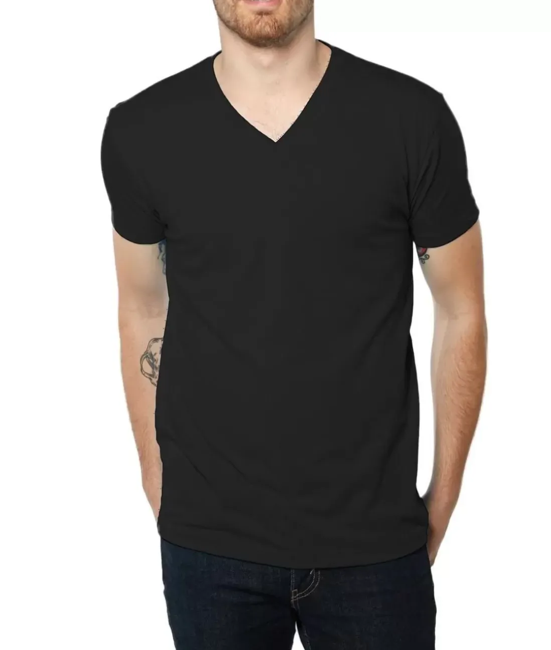 Men Nayked Apparel Shirts>Men'S Ridiculously Soft Midweight V-Neck