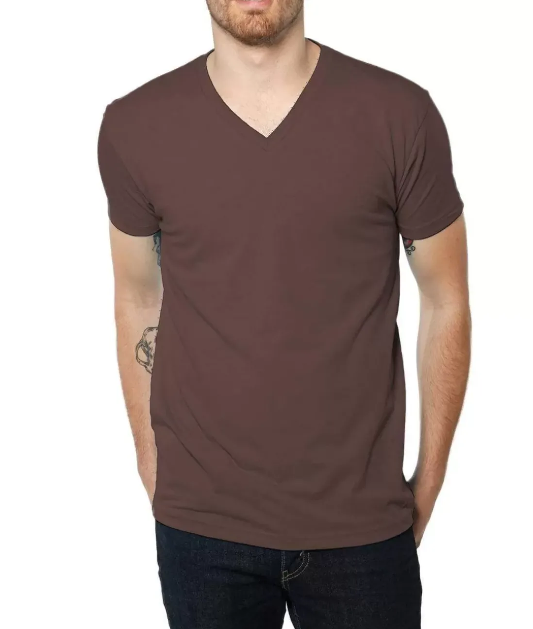 Men Nayked Apparel Shirts>Men'S Ridiculously Soft Midweight V-Neck
