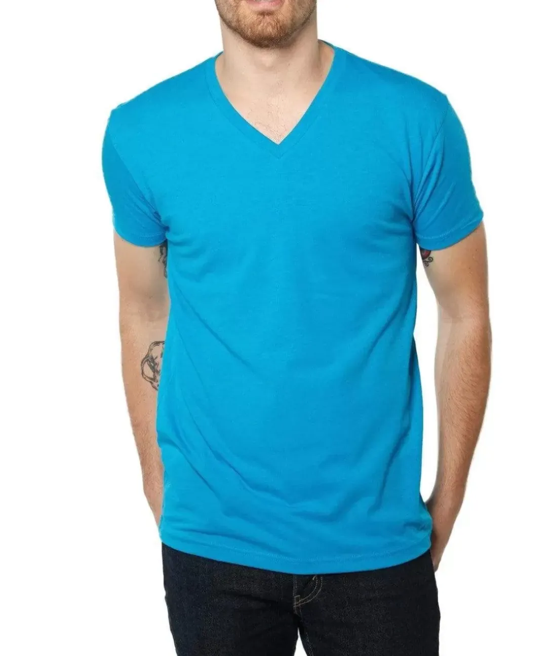 Men Nayked Apparel Shirts>Men'S Ridiculously Soft Midweight V-Neck