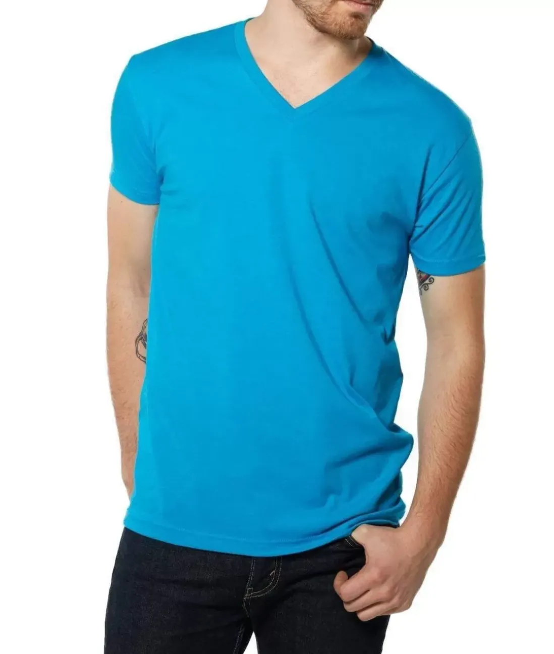 Men Nayked Apparel Shirts>Men'S Ridiculously Soft Midweight V-Neck