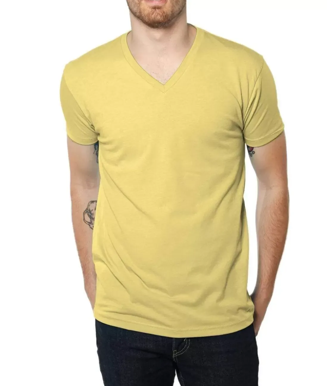 Men Nayked Apparel Shirts>Men'S Ridiculously Soft Midweight V-Neck