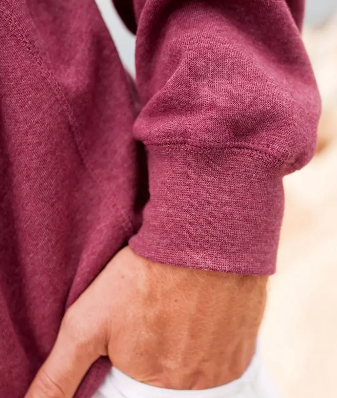 Men Nayked Apparel Workout Wear>Men'S Ridiculously Soft Midweight Raglan Pullover