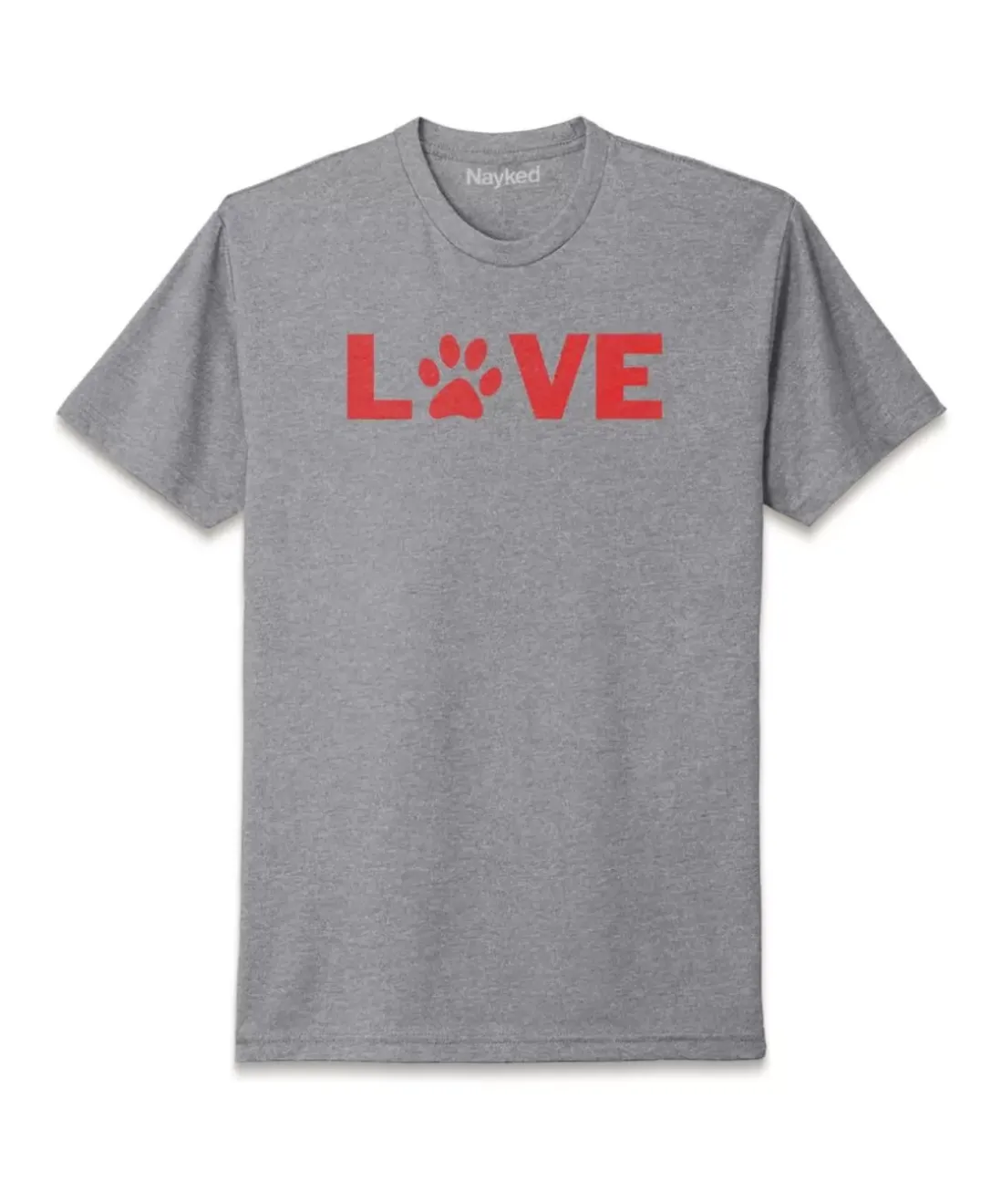 Men Nayked Apparel Shirts>Men'S Ridiculously Soft Midweight Valentine'S Day Graphic T-Shirt | Love My Pet