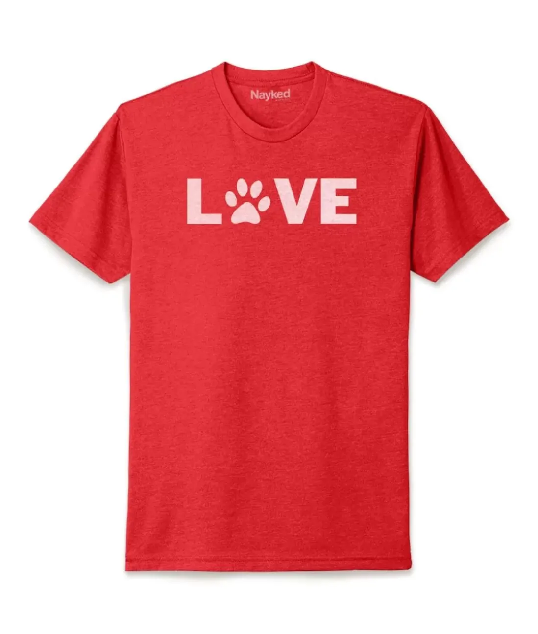 Men Nayked Apparel Shirts>Men'S Ridiculously Soft Midweight Valentine'S Day Graphic T-Shirt | Love My Pet
