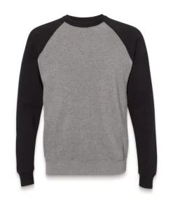 Men Nayked Apparel Shirts>Men'S Ridiculously Soft Midweight Raglan Colorblocked Pullover