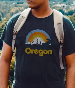 Men Nayked Apparel T-Shirts>Men'S Ridiculously Soft Midweight Graphic Tee | Oregon