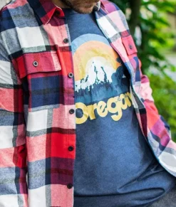 Men Nayked Apparel Shirts>Men'S Ridiculously Soft Midweight Graphic Tee | Oregon