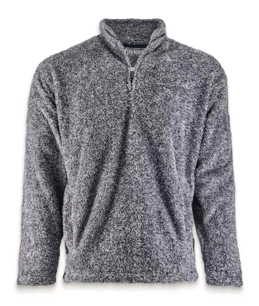 Men Nayked Apparel Outerwear>Men'S Ridiculously Soft Shag Sherpa Quarter-Zip Pullover