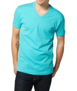 Men Nayked Apparel Shirts>Men'S Ridiculously Soft Short Sleeve V-Neck 100% Cotton Shirt | Discontinued Colors