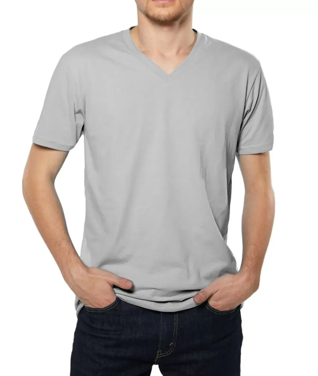 Men Nayked Apparel Shirts>Men'S Ridiculously Soft Sueded V-Neck