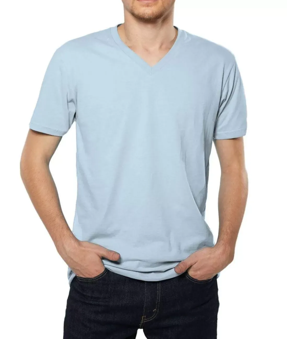 Men Nayked Apparel Shirts>Men'S Ridiculously Soft Sueded V-Neck