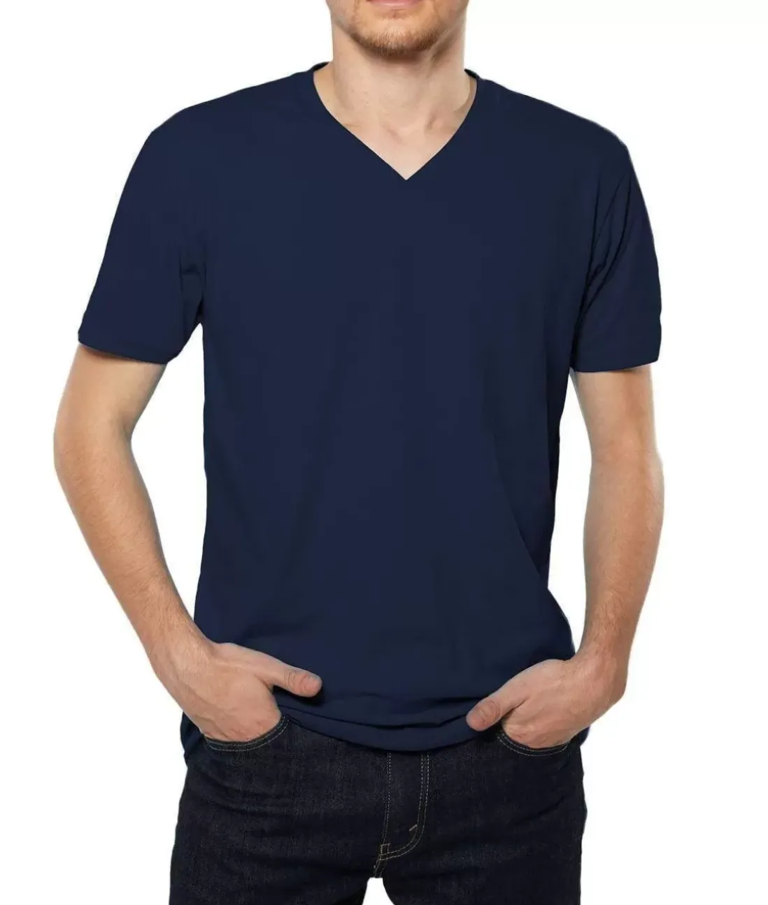 Men Nayked Apparel Shirts>Men'S Ridiculously Soft Sueded V-Neck