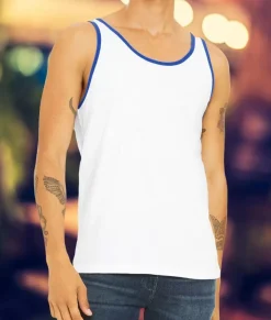 Men Nayked Apparel T-Shirts>Men'S Ridiculously Soft Two-Tone Lightweight Tank Top