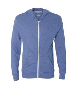 Men Nayked Apparel Shirts>Men'S Ridiculously Soft Vintage Recycled Full-Zip Hooded T-Shirt