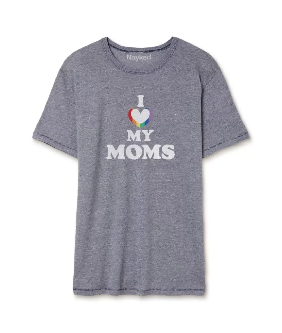 Men Nayked Apparel Shirts>Men'S Ridiculously Soft Vintage Graphic T-Shirt | I Love My Moms