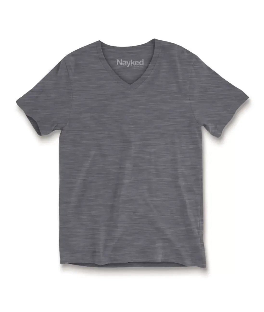 Men Nayked Apparel T-Shirts>Men'S Short Sleeve Slub Jersey V-Neck T-Shirt