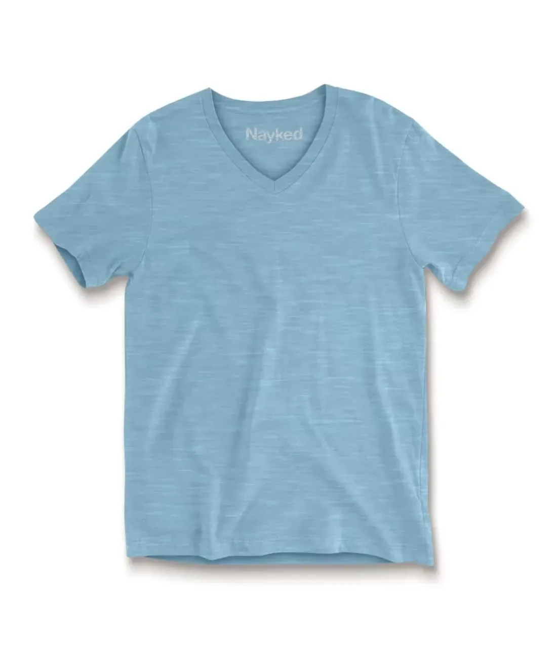 Men Nayked Apparel Shirts>Men'S Short Sleeve Slub Jersey V-Neck T-Shirt