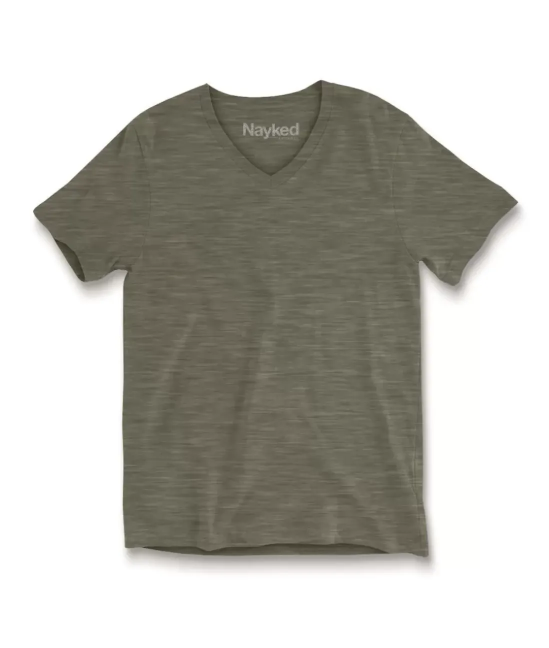 Men Nayked Apparel Shirts>Men'S Short Sleeve Slub Jersey V-Neck T-Shirt