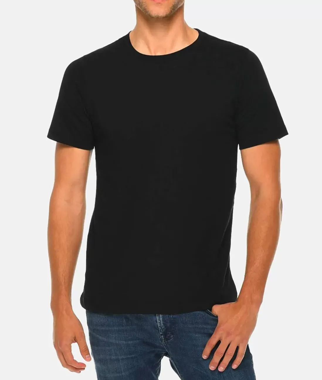Men Nayked Apparel T-Shirts>Men'S Soft Deluxe 100% Cotton T-Shirt