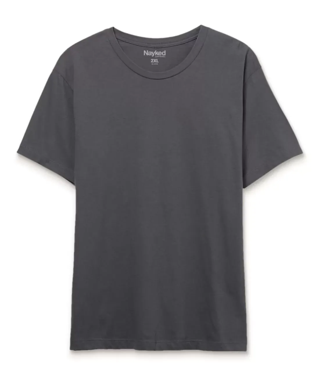 Men Nayked Apparel Shirts>Men'S Soft Garment Washed Big 100% Cotton Short Sleeve T-Shirt