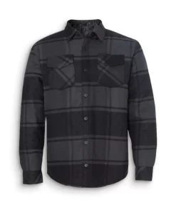 Men Nayked Apparel Shirts>Men'S Soft Insulated Flannel Jacket