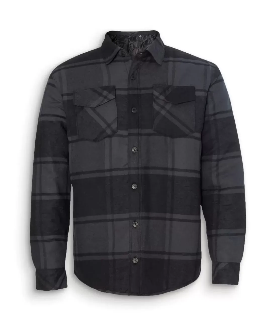 Men Nayked Apparel Shirts>Men'S Soft Insulated Flannel Jacket