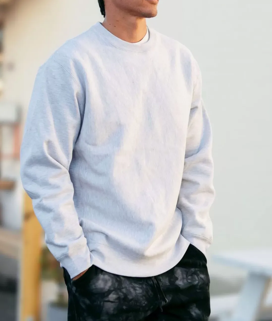 Men Nayked Apparel Hoodies & Sweatshirts>Men'S Soft Premium Heavyweight Cross-Grain Sweatshirt