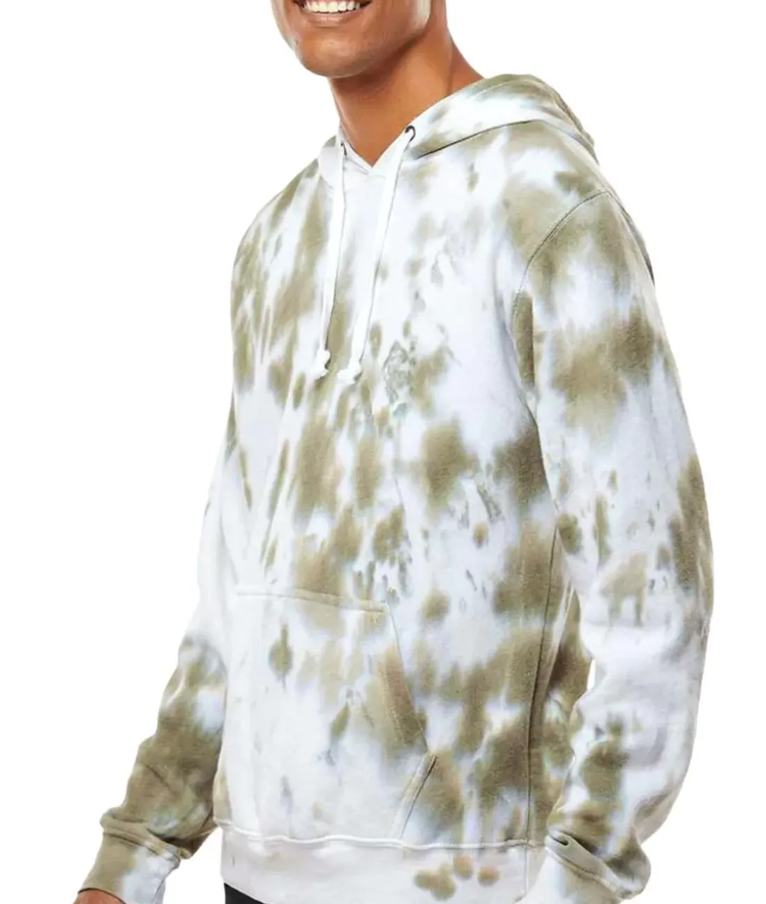 Men Nayked Apparel Shirts>Men'S Soft Washed Tie Dye Fleece Hoodie