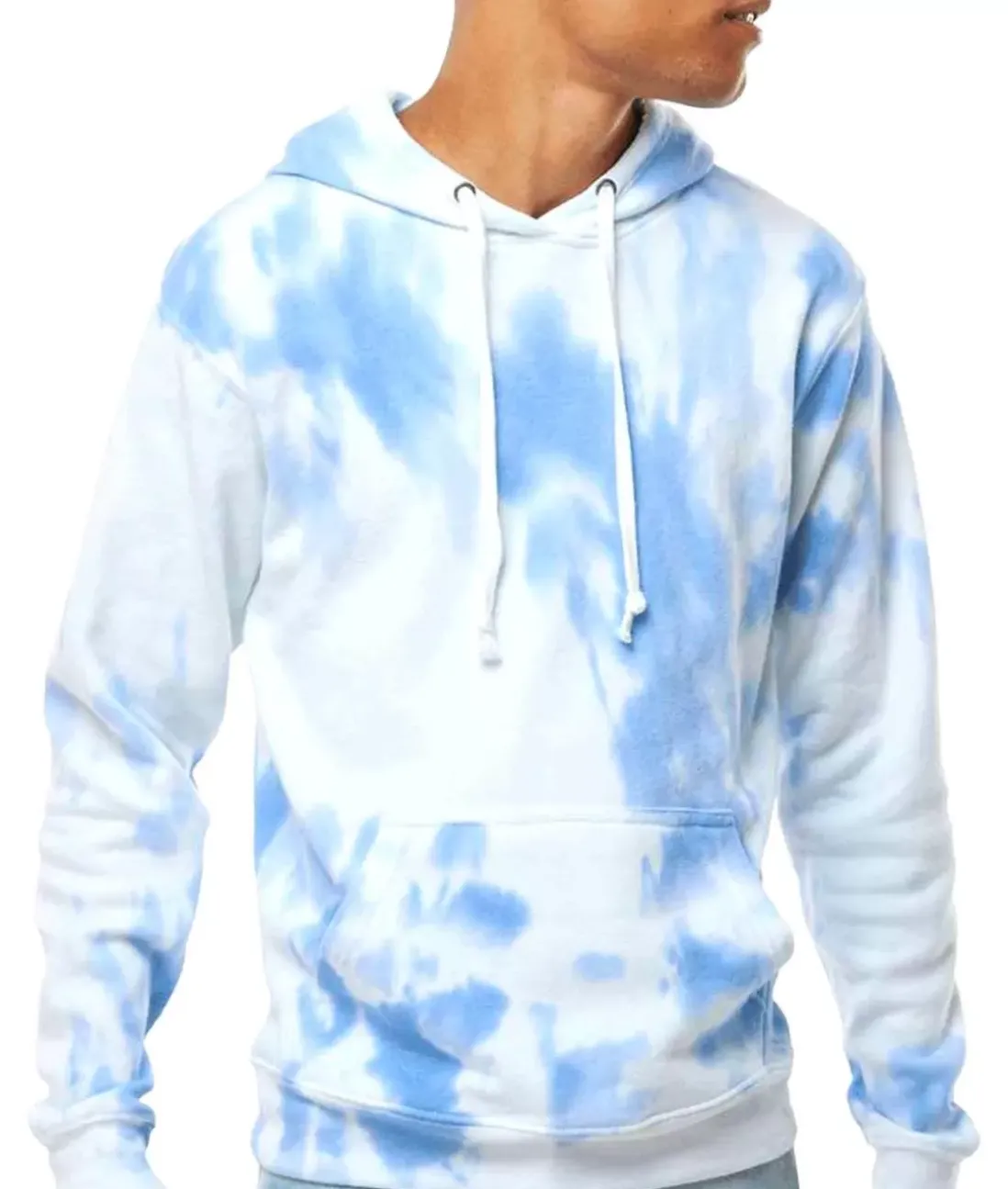 Men Nayked Apparel Shirts>Men'S Soft Washed Tie Dye Fleece Hoodie