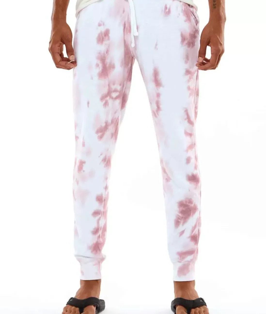 Men Nayked Apparel Bottoms>Men'S Soft Washed Tie Dye Fleece Joggers