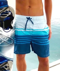 Men Nayked Apparel Swim>Men'S Stripe Volley Swim Short/Discontinued