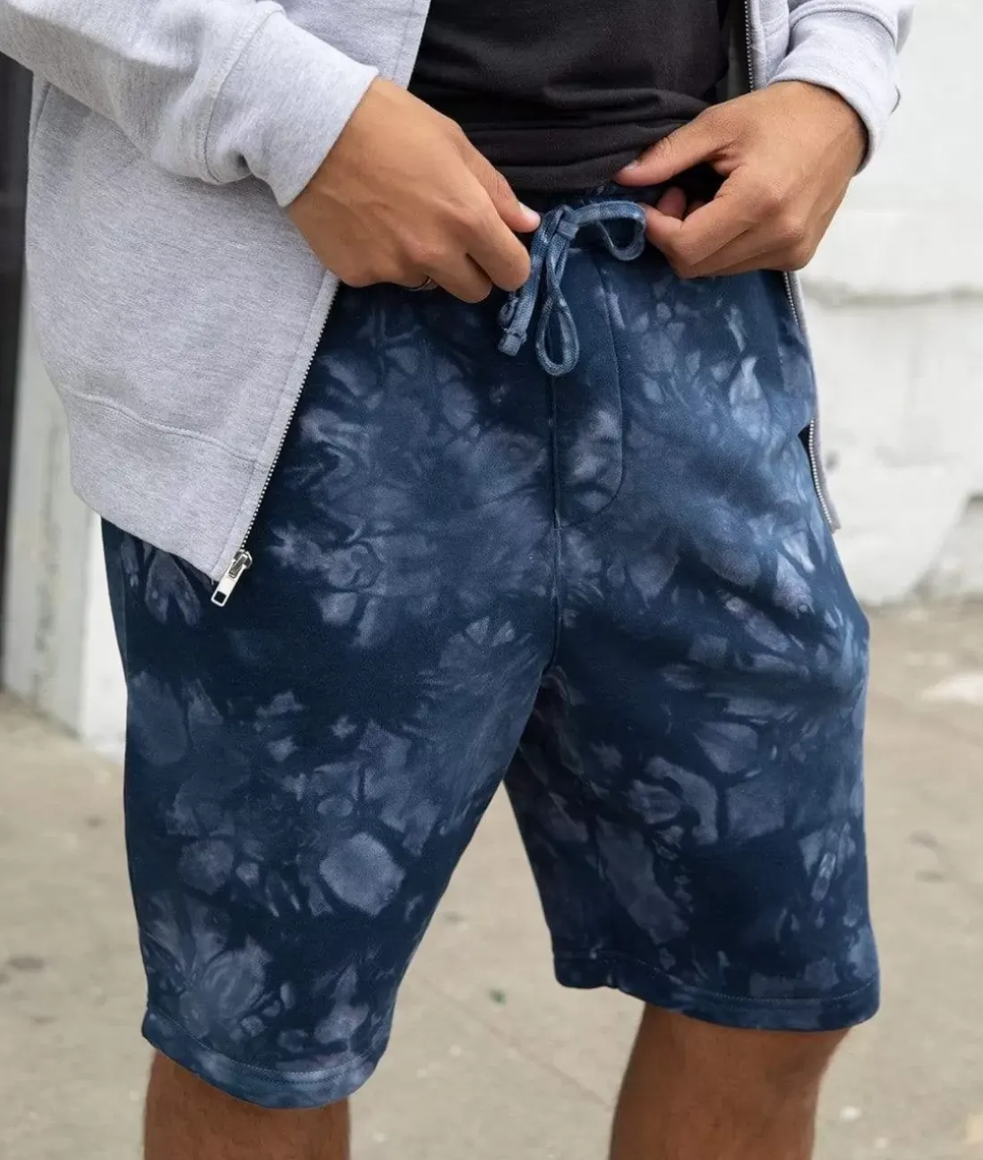 Men Nayked Apparel Bottoms>Men'S Tie Dye Fleece Shorts