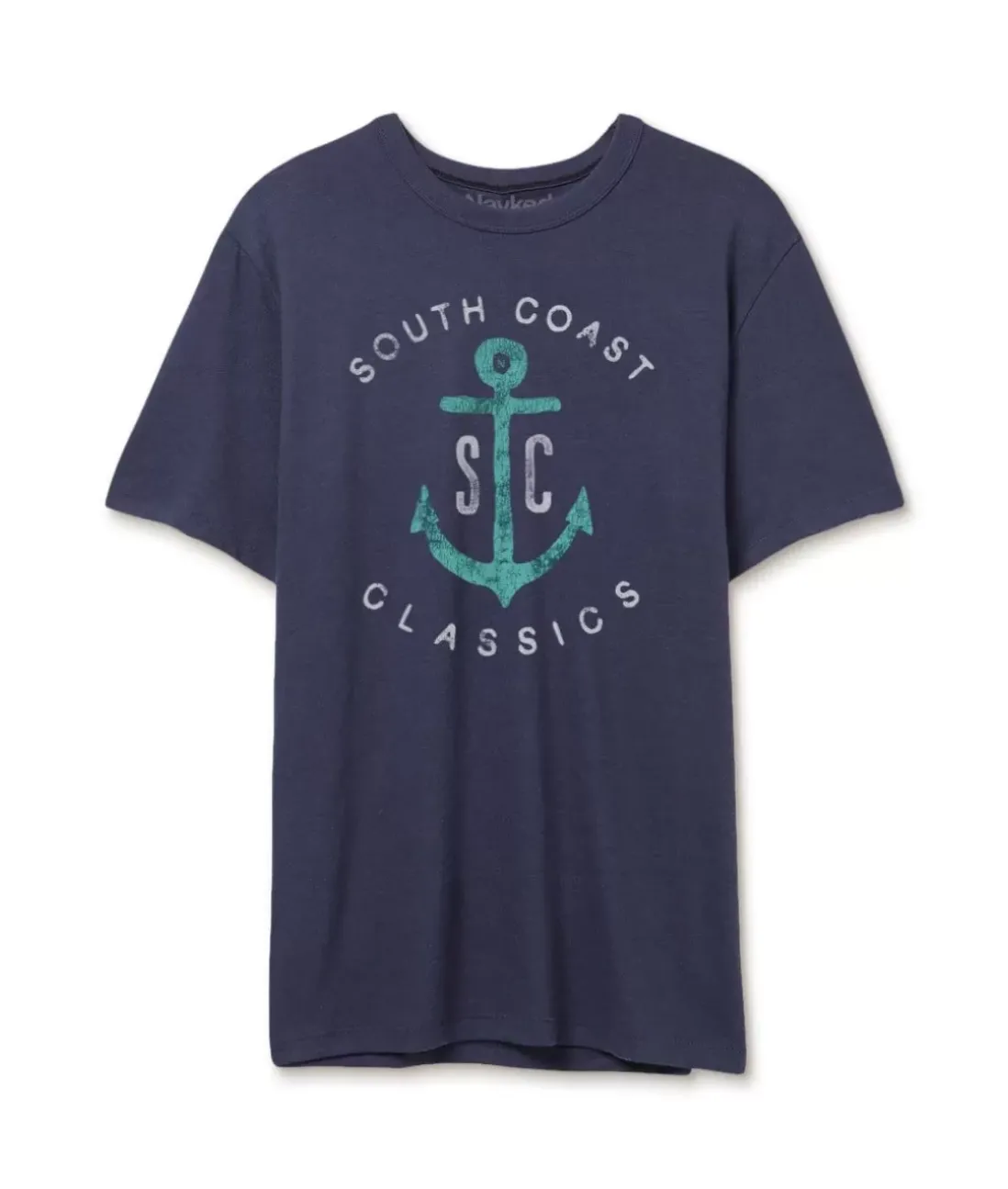 Men Nayked Apparel Shirts>Men'S Vintage Soft Cotton Poly Graphic T-Shirt | Sc Anchor