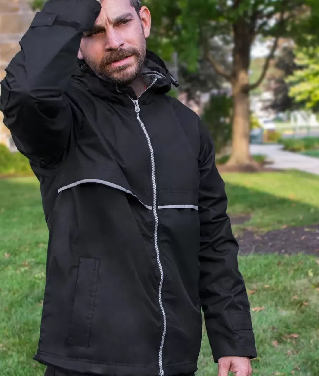 Men Nayked Apparel Shirts>Men'S Water-Resistant Tech Jacket/Discontinued