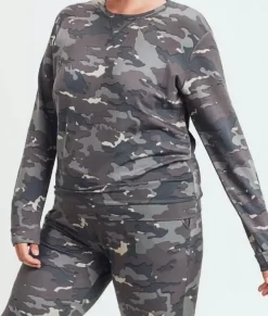 Women Nayked Apparel Athleisure>Real Women'S Plus Earth Print Pullover/Discontinued