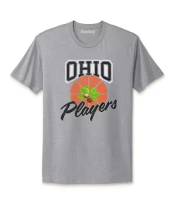 Men Nayked Apparel T-Shirts>Ridiculously Soft Cotton Graphic Tee | Ohio Players (Buckeye Leaf)