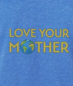 Women Nayked Apparel Tops>Ridiculously Soft Heather Sueded Graphic Tee | Love Your Mother