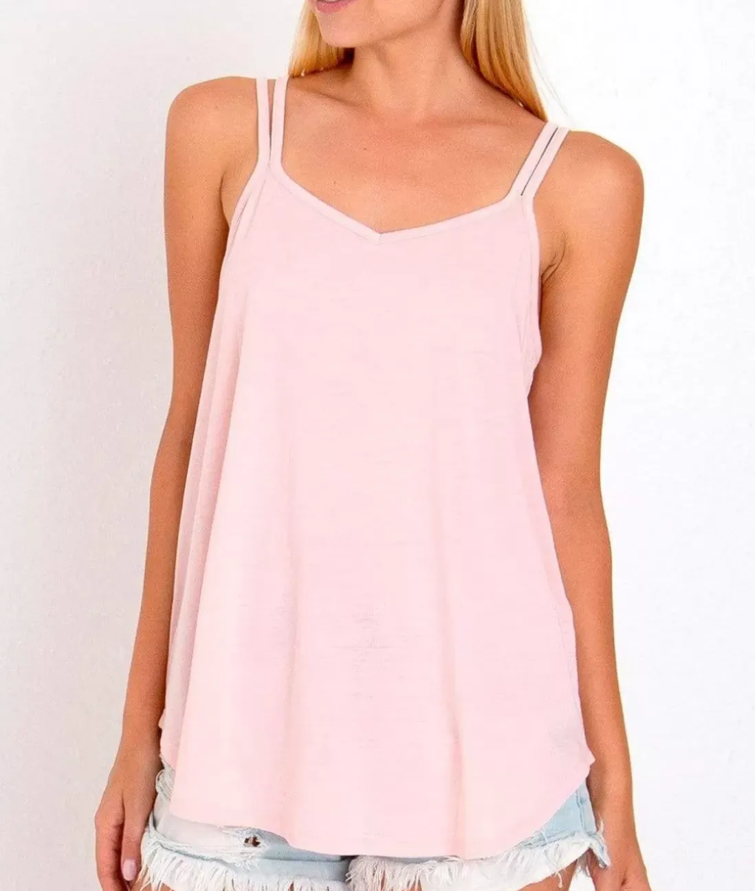 Women Nayked Apparel Tank Tops>Ridiculously Soft Vintage Wash Strappy Tank
